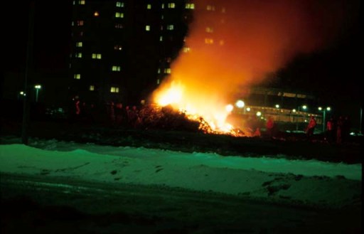 Christmas Tree Bonfire, Bozeman, Montana