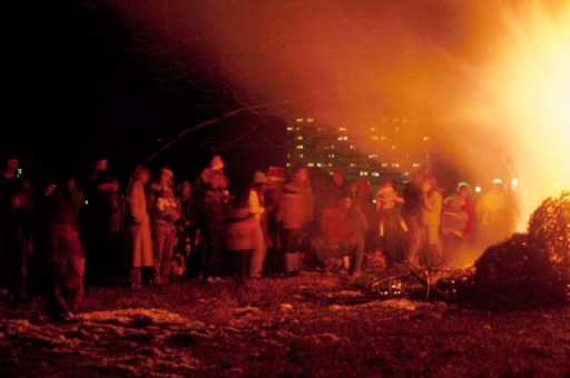 Christmas Tree Bonfire, Bozeman, Montana