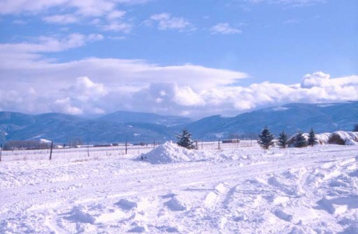 Bozeman, Montana in winter