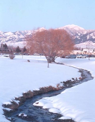 Bozeman, Montana in winter