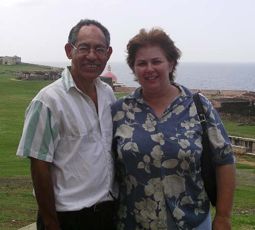 Evelyn and Eliseo in Old San Juan