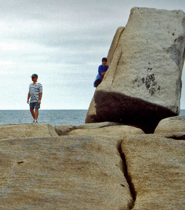 The coastline at Bicheno