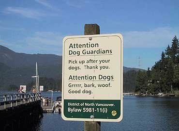 Funny Sign - Attention Dogs