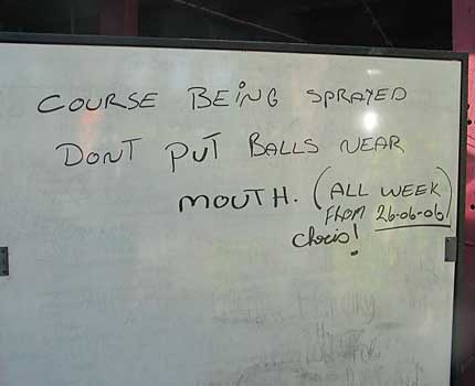 Funny Sign - Balls