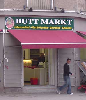 Funny Sign - Butt Market