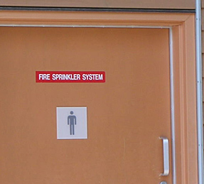 Funny Sign - Fire Sprinkler System