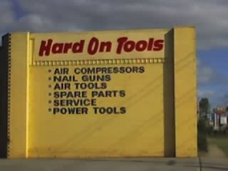 Funny Sign - Hard On Tools