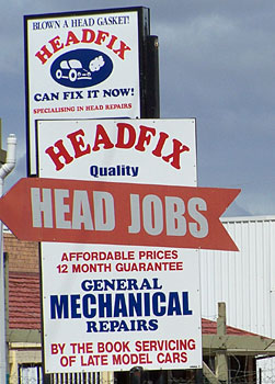Funny Sign - Head Job