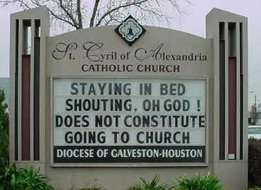 Funny Sign - Staying in Bed